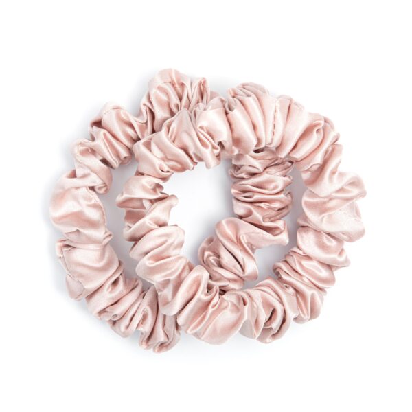 ByBarb Silk Hair Tie Medium 2 Pack Pink