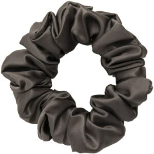 ByBarb Silk Hair Scrunchie Dark Grey