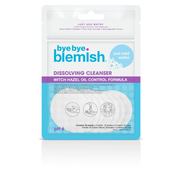 Bye Bye Blemish Dissolving Cleanser Sheets 50 stk