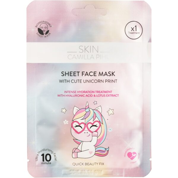 Camilla Pihl Cosmetics Skin Beauty Moisture Boost Unicorn Sheetmask  2