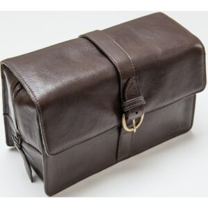 Captain Fawcett Leather Wash Bag