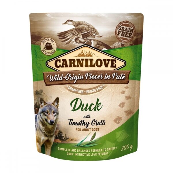 Carnilove Dog Adult Duck with Timothy Grass Paté 300 g