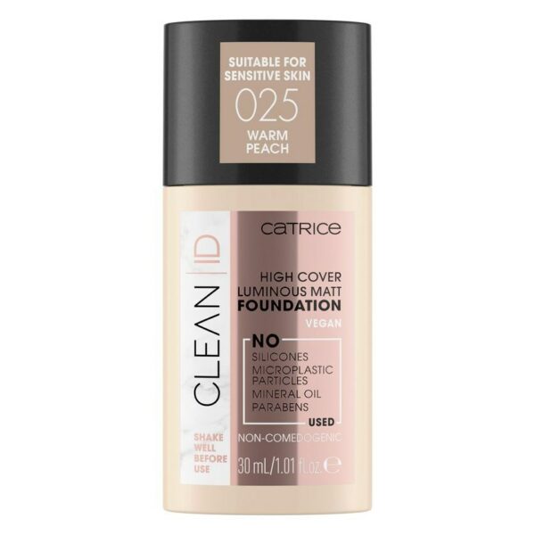 Catrice Clean ID High Cover Luminous Matt Foundation 025