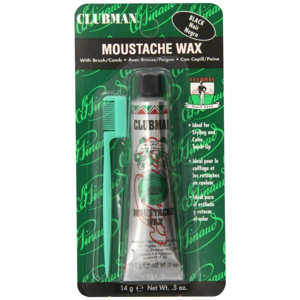 Clubman Moustache Wax Svart