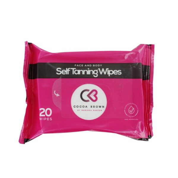 Cocoa Brown Face & Body Self Tanning Wipes 20 st