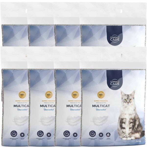 Compact Care Multicat Unscented 8x14 kg