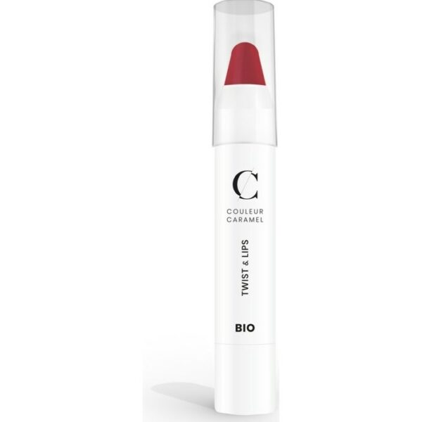 Couleur Caramel Twist & Lips Rosy Red n°404