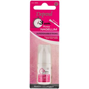 Depend 3 Sec. Pink Nail Glue With Brush