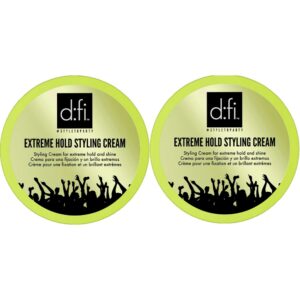 d:fi Extreme Hold Styling Cream 75g x2