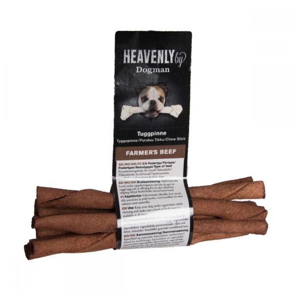 Dogman Heavenly Tyggepinner Storfe 10-pack (12