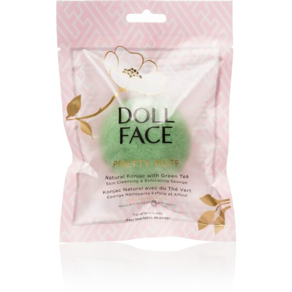 Doll Face Pretty Puff Tea Konjac Cleansing Sponge Green