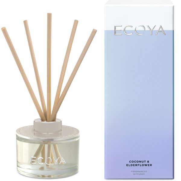 Ecoya Core Collection Mini Reed Diffusers Coconut & Elder Flower 50 ml