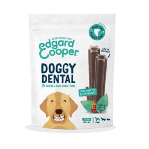 Edgard & Cooper Doggy Dental Tyggepinner Jordbær & Mynte 7-pack (L)