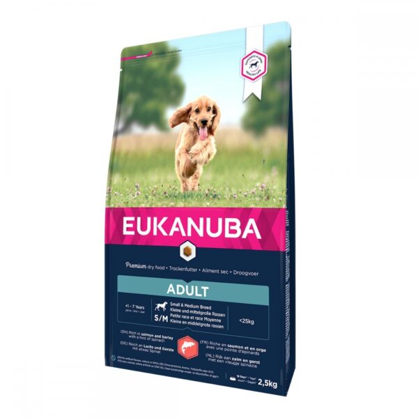 Eukanuba Dog Adult Small & Medium Breed Salmon & Barley (2