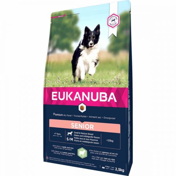 Eukanuba Dog Senior Small & Medium Breed Lamb & Rice (2