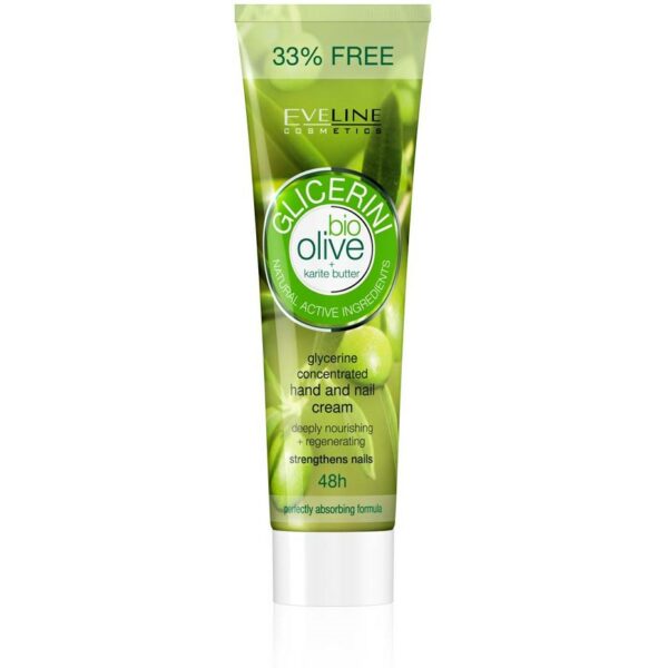 Eveline Cosmetics Glicerini Hand And Nail Cream With Olive  100 ml