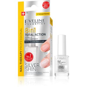 Eveline Cosmetics Nail Therapy Conditioner 8 In 1 Silver Shine  12 ml
