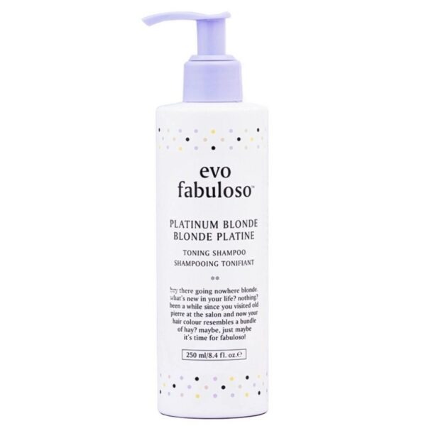 Evo Fabuloso Platinum Blonde Toning Shampoo 250 ml