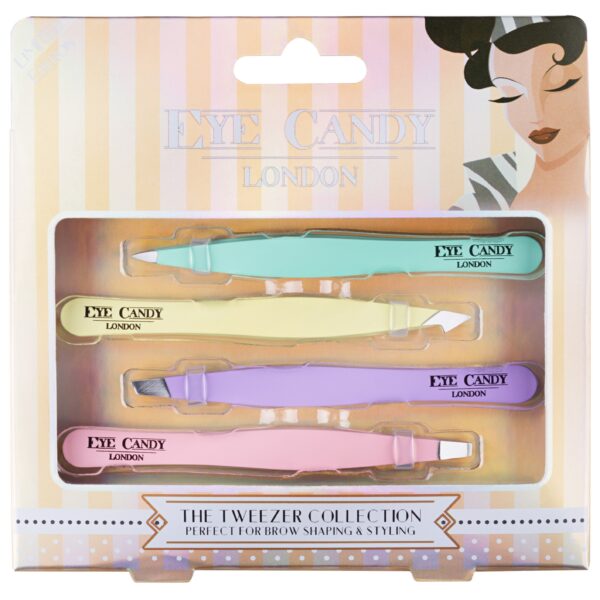 Eye CANDY - Pastels Gold Combo Tweezer Set