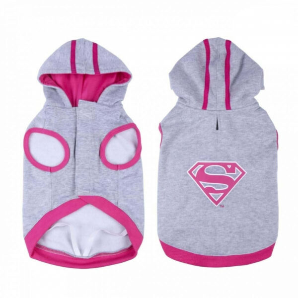 For FAN Pets Supergirl Hundegenser Grå & Rosa (XS)