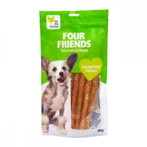 FourFriends Twisted Stick Chicken 25 cm (5-pack)