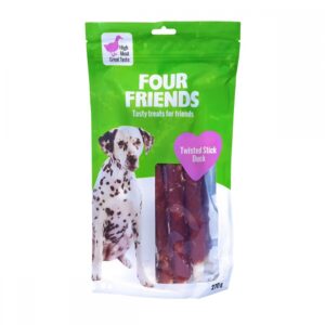 FourFriends Twisted Stick Duck 25 cm (4 pack)