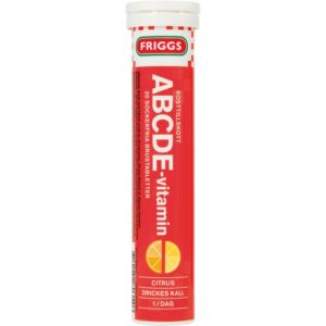 Friggs ABCDE-vitamin Citrus 20 brustabletter