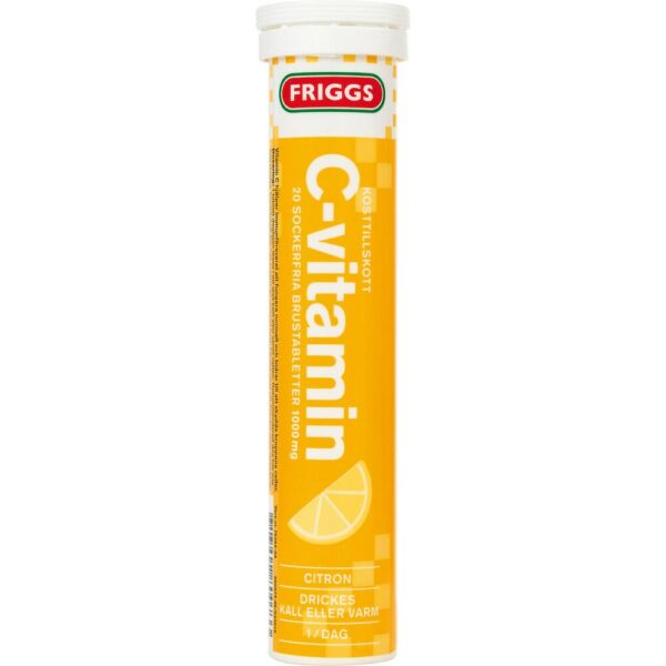 Friggs C-vitamin 20 brustabletter Citron