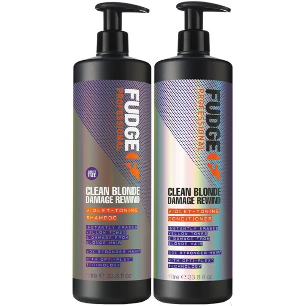 Fudge Care Clean Blonde Damage Rewind Duo 2 x 1000ml