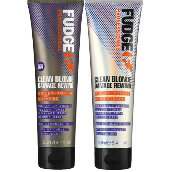 Fudge Clean Blonde Care Damage Rewind Duo