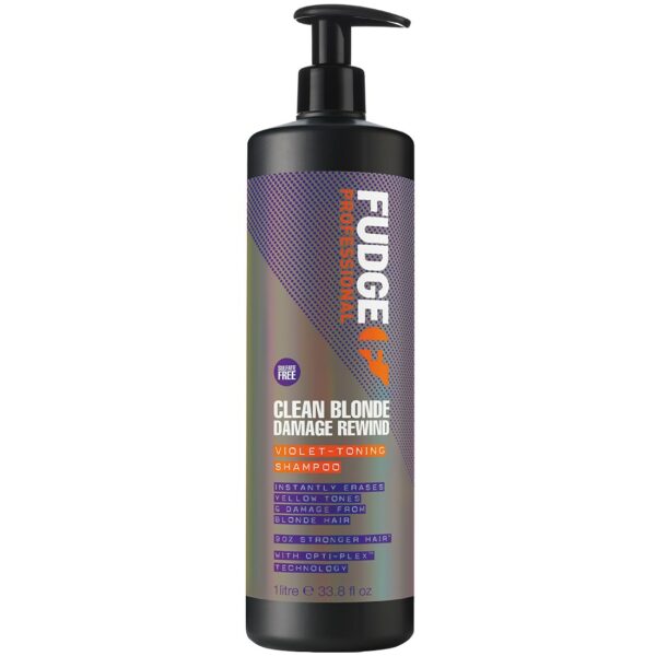 Fudge Care Clean Blonde Damage Rewind Shampoo 1000 ml