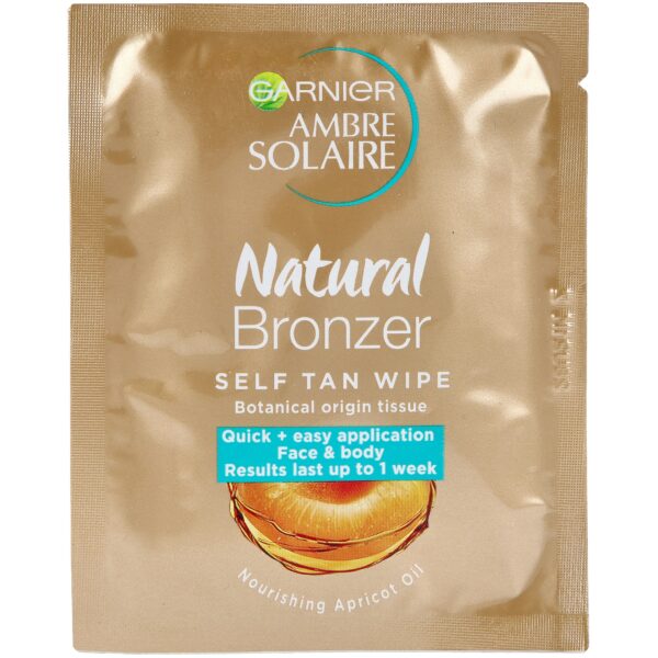 Garnier Ambre Solaire Natural Bronzer Self Tan Wipe 6 ml