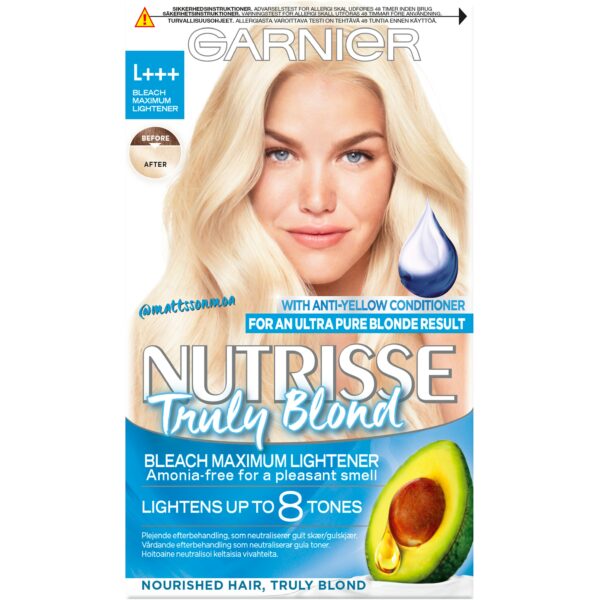 Garnier Truly Blondes Nutrisse Ultimate Blonding Ultimate Platinum Blo