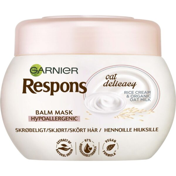 Garnier Respons Oat Milk Delicacy Gentle Caring Mask Skört Hår 300 ml