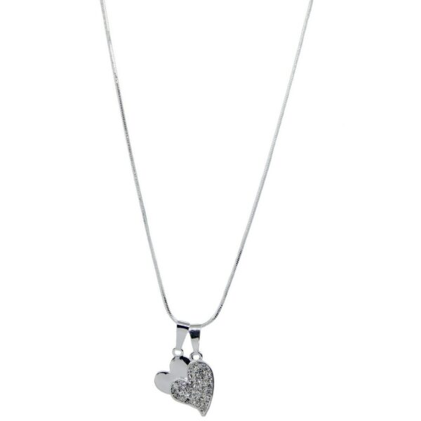 Gemini Short Necklace HK847-20COL02 Silver