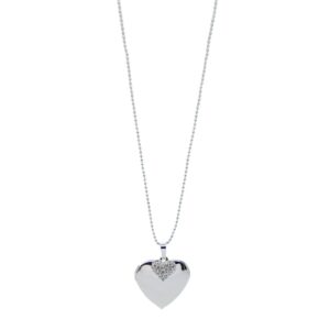 Gemini Long Necklace Heart HL673-20COL0 Silver