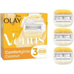 Gillette Venus ComfortGlide Coconut plus Olay Razor Blades 3 st