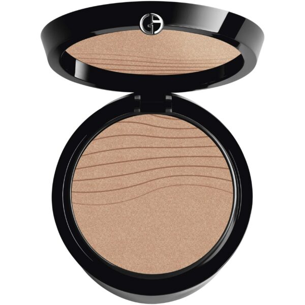 Giorgio Armani Luminous Silk Glow Fusion Powder 5.5 Medium with a Peac