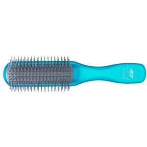 Kent Brushes Airhedz Glo Half Round Detangling Brush Blue