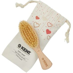 Kent Brushes Baby Soft Bristle Beechwood Brush wiht Canvas Travel Pouc