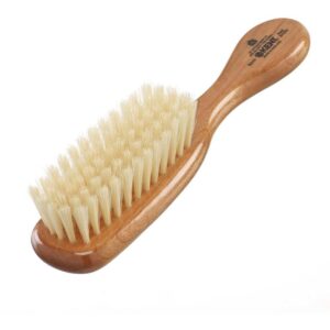 Kent Brushes Finest Soft Pure White Bristle Cherrywood Baby Brush