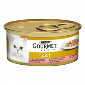Gourmet Gold Biter i Saus Laks & Kylling 85 g