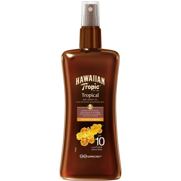 Hawaiian Tropic Protective Dry Spray Oil SF10 200 ml