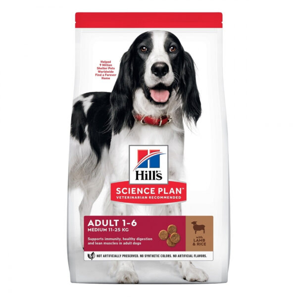 Hill's Science Plan Dog Adult Medium Lamb & Rice (2