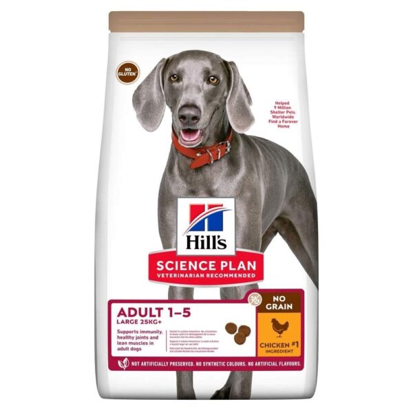 Hill's Science Plan Dog Adult No Grain Large Breed med Kylling 14 kg