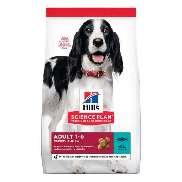 Hill's Science Plan Dog Adult Medium Tunfisk & Ris (12 kg)