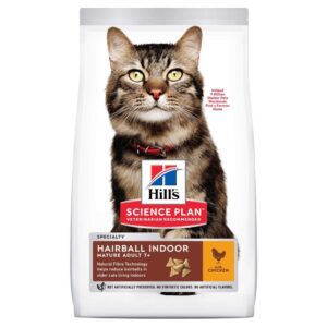 Hill's Science Plan Cat Mature Adult 7+ Hairball Indoor Chicken (1