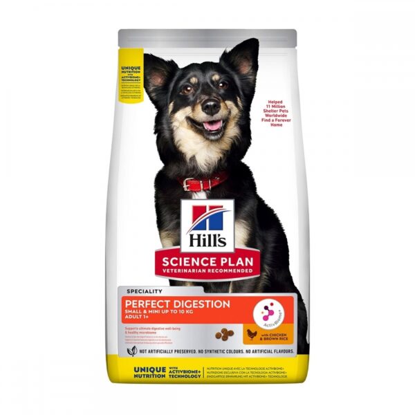 Hill's Science Plan Dog Adult 1+ Small & Mini Perfect Digestion Chicken & Brown Rice (6 kg)