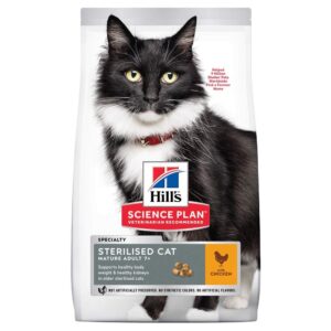 Hill's Science Plan Cat Mature Adult 7+ Sterilised Kylling (3