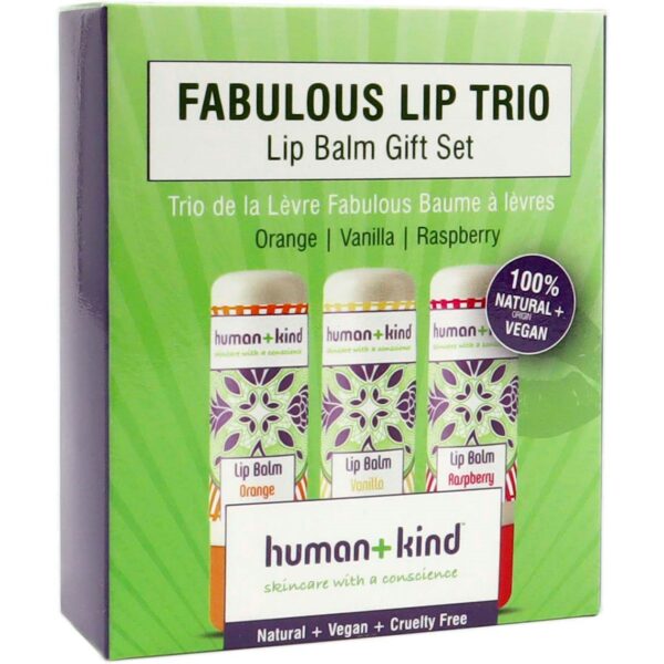 human + kind Lip Balm Trio